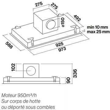 Hotte plafond FALMEC CORSIRI3411 – Image 5