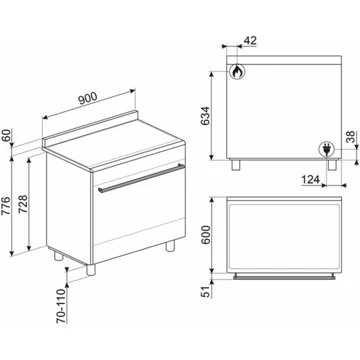 Piano de cuisson gaz SMEG SX91GM - Image 10