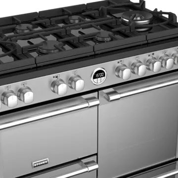 Piano de cuisson gaz STOVES STERLING GLASS 100 DFT INOX – Image 3