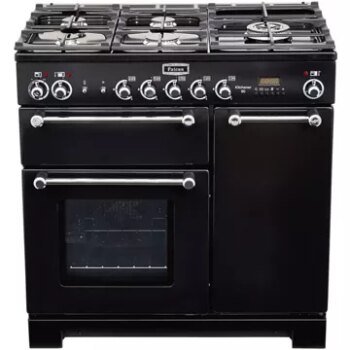 Piano de cuisson gaz							FALCON				KITCHENER 90 MIXTE NOIR CHROME