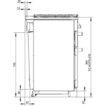 Piano de cuisson gaz FALCON KITCHENER 90 MIXTE CREME CHROME – Image 7