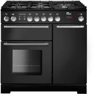 Piano de cuisson gaz FALCON INFUSION CHARBON MAT SATINE CHROME