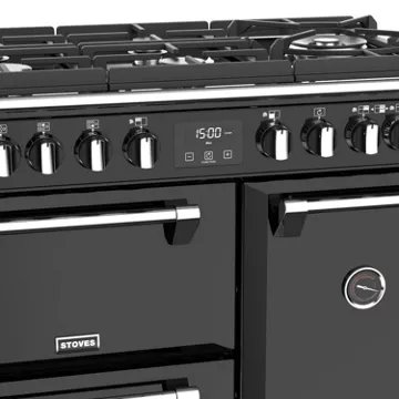 Piano de cuisson gaz STOVES RICHMOND GLASS 90 DFT NOIR – Image 3