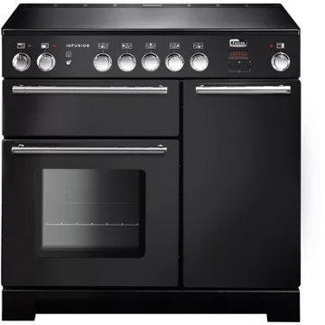 Piano de cuisson induction FALCON INFUSION 90 CHARBON MAT SATINE CHROME