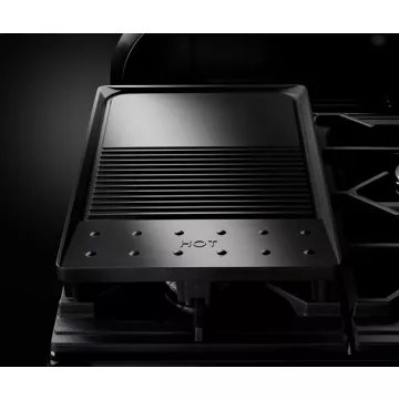Piano de cuisson gaz FALCON DELUX90 MIXT NOIR/LAITON – Image 3