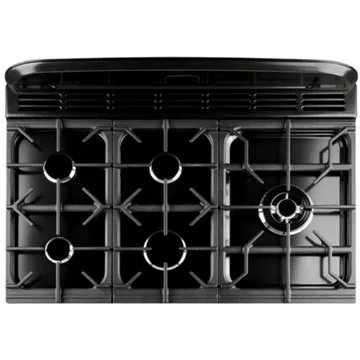 Piano de cuisson gaz FALCON DELUX90 MIXT NOIR/LAITON – Image 4