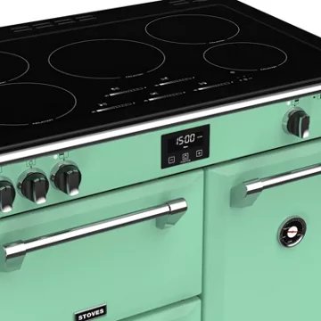 Piano de cuisson induction STOVES RICHMOND DELUXE 90 EI MOJITO MINT – Image 3