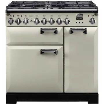 Piano de cuisson gaz FALCON DELUXE TAB GAZ 90 CM IVOIRE CHROME