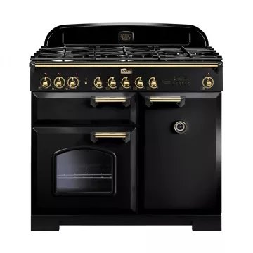 Piano de cuisson gaz FALCON CLASSIC DELUXE 100 NOIR/LAITON