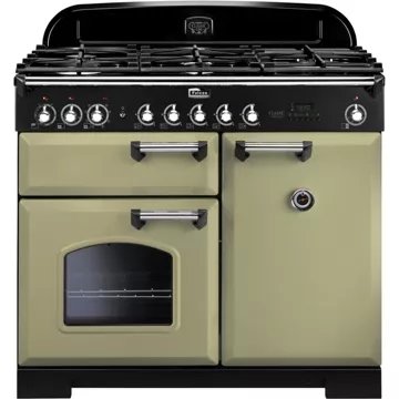 Piano de cuisson gaz FALCON CLASSIC DELUXE 100 VERT OLIVE CHROME - Image 2