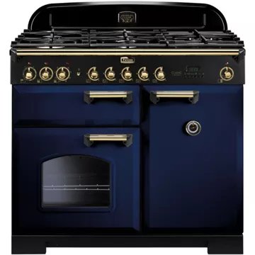 Piano de cuisson gaz FALCON CLASSIC DELUXE 100 BLEU ROI LAITON