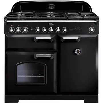Piano de cuisson gaz FALCON DELUX100 MIXT NOIR/CHROME