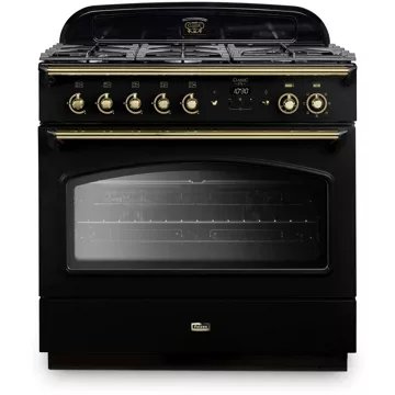 Piano de cuisson gaz FALCON CLASSIC FX TAB GAZ 90 CM NOIR LAITON