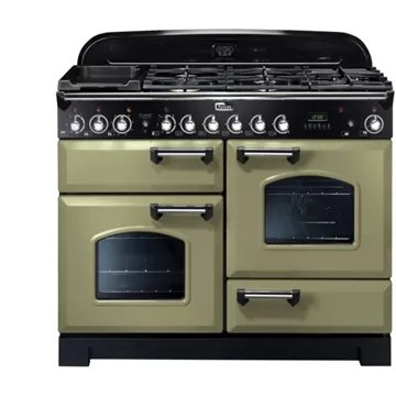 Piano de cuisson mixte FALCON CLASSIC DELUXE 110 VERT OLIVE CHROME