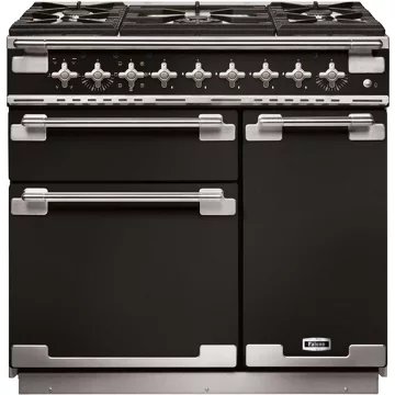 Piano de cuisson gaz FALCON ELISE90 MIXT NOIR BRILLANT