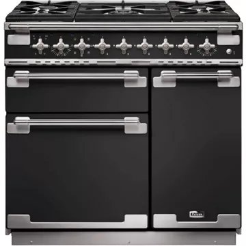 Piano de cuisson gaz FALCON ELISE 90 CHARBON Mat satiné NICKEL – Image 2