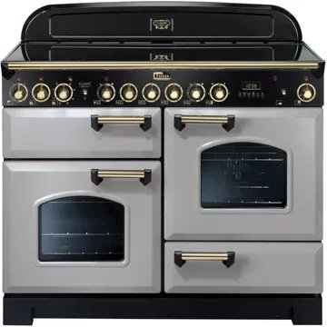 Piano de cuisson vitrocéramique FALCON CLASSIC DELUXE 110 GRIS PERLE LAITON