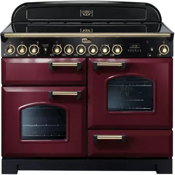 Piano de cuisson vitrocéramique FALCON CLASSIC DELUXE 110 ROUGE AIRELLE LAITON