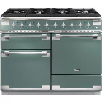 Piano de cuisson gaz FALCON ELISE 110 VERT MINERAL MAT NICKEL BROSSÉ