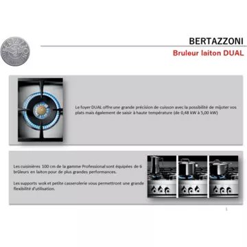 Piano de cuisson gaz BERTAZZONI HER96L2EAVT – Image 4