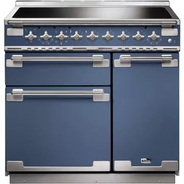 Piano de cuisson induction FALCON ELISE 90 ROCHE BLEUE NICKEL BROSSÉ – Image 2