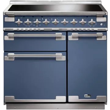 Piano de cuisson induction FALCON ELISE 90 ROCHE BLEUE NICKEL BROSSÉ – Image 4