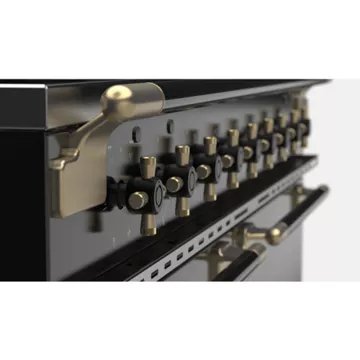 Piano de cuisson gaz FALCON ELISE LUXE TAB GAZ 90 CMNOIR LAITON – Image 3