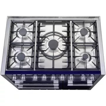 Piano de cuisson gaz FALCON Semi Pro MERCURY 100 NOIR BRILLANT INOX - Image 3