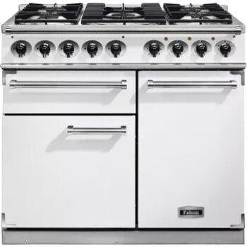 Piano de cuisson gaz							FALCON				Semi Pro DELUXE 100 BLANC NICKEL BROSSÉ
