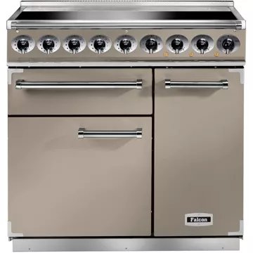 Piano de cuisson induction FALCON Semi Pro DELUXE 90 FAUVE NICKEL BROSSÉ