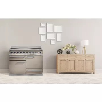 Piano de cuisson induction FALCON Semi Pro DELUXE 110 FAUVE NICKEL BROSSÉ – Image 6