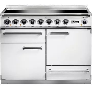 Piano de cuisson induction FALCON Semi Pro DELUXE 110 BLANC NICKEL BROSSÉ