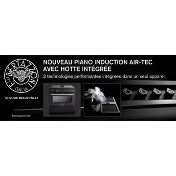 Piano de cuisson induction aspirante BERTAZZONI PROCH94I1EXT inox - Image 2