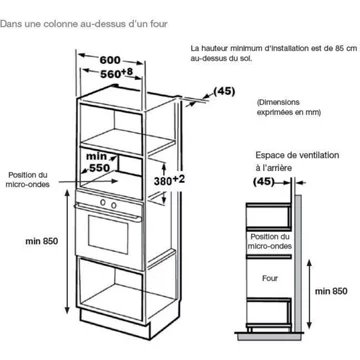 Micro ondes grill encastrable ESSENTIELB EMEG253n Grill – Image 8