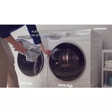 Sèche linge pompe à chaleur SAMSUNG DV80T5220AW - Image 20