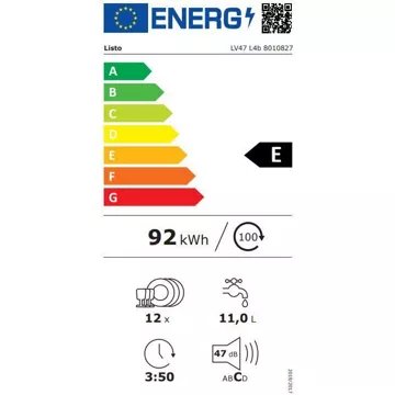 Lave vaisselle 60 cm LISTO LV47 L4b - Image 2