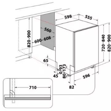Lave vaisselle encastrable WHIRLPOOL W7IHF60TUS MaxiSpace – Image 18