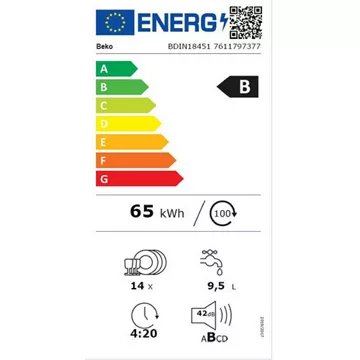 Lave vaisselle encastrable BEKO BDIN18451 – Image 3