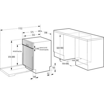 Lave vaisselle encastrable GORENJE GI672C60X – Image 5