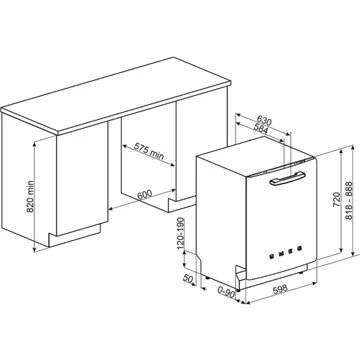 Lave vaisselle encastrable SMEG STFABRD3 - Image 4