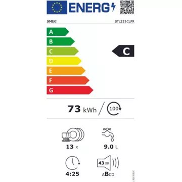Lave vaisselle encastrable SMEG STL332CLFR – Image 9