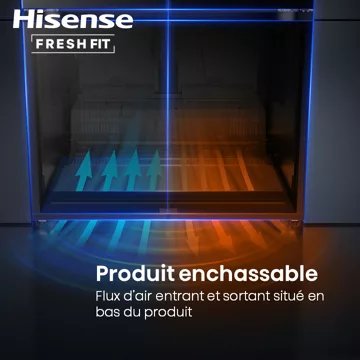 Réfrigérateur multi portes HISENSE RQ768N4GBE freshfit – Image 4