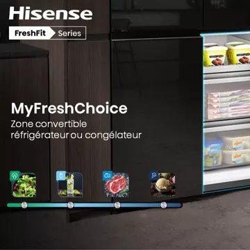 Réfrigérateur multi portes HISENSE RQ768N4GBE freshfit – Image 9