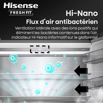 Réfrigérateur multi portes HISENSE RQ768N4GBE freshfit – Image 10