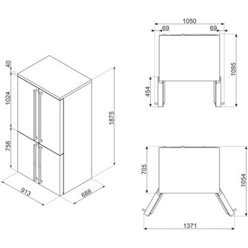 Réfrigérateur multi portes SMEG FQ60CPO6 - Image 6