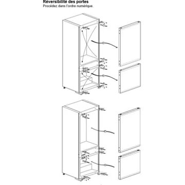 Réfrigérateur combiné encastrable ESSENTIELB ERCVI180-55b2 – Image 5