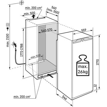 Réfrigérateur 1 porte encastrable LIEBHERR IRBci5180-22 BioFresh – Image 7